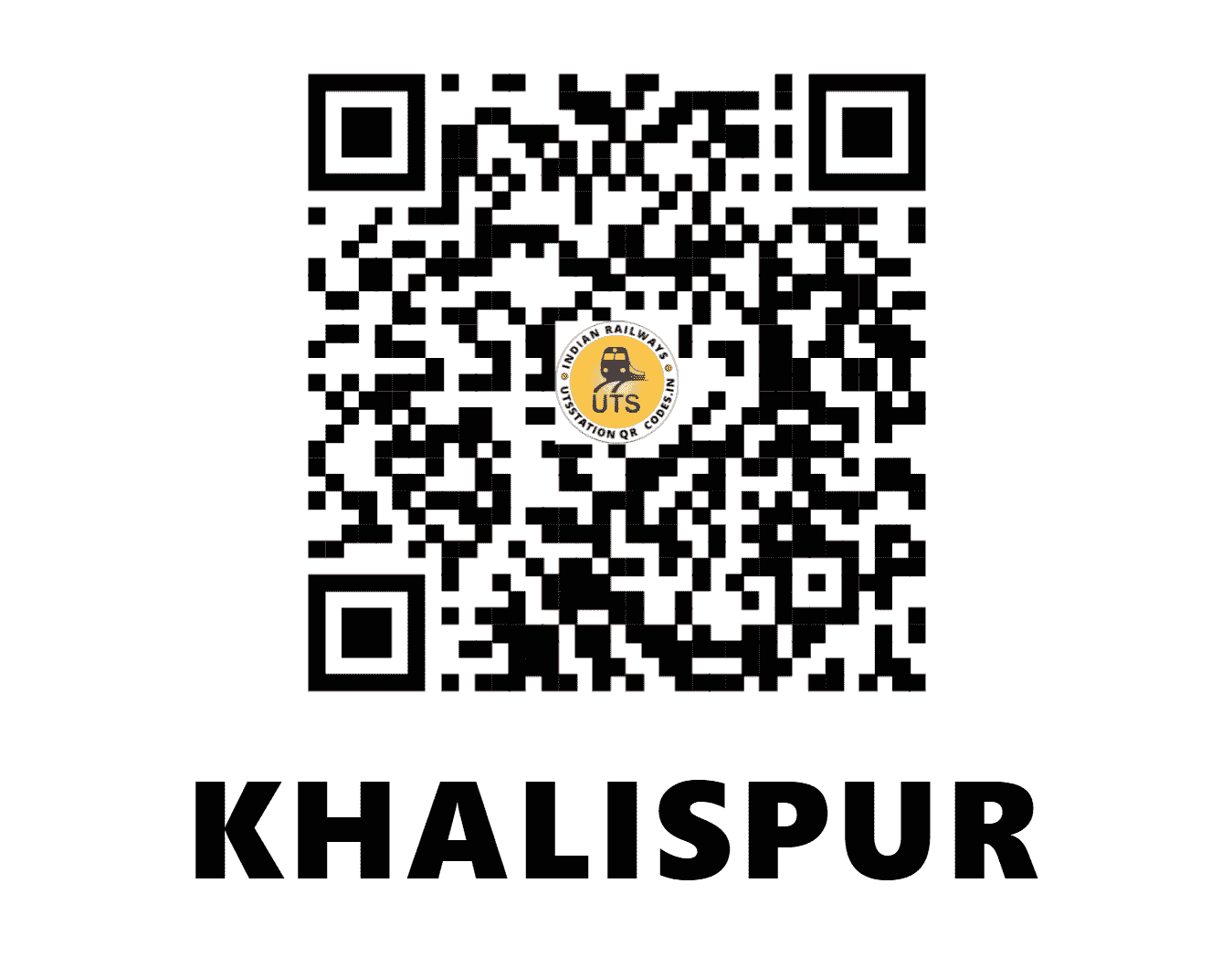 UTS QR Code for KHALISPUR - KSF (NR - UTTAR PRADESH)